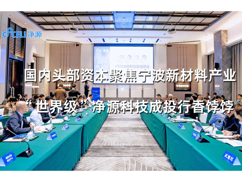 国内头部资本聚焦宁波新材料产业“世界级”净源科技成投行香饽饽